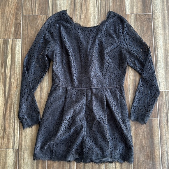 NWT By Anthropologie Long Sleeve Lace Romper - Picture 2 of 15